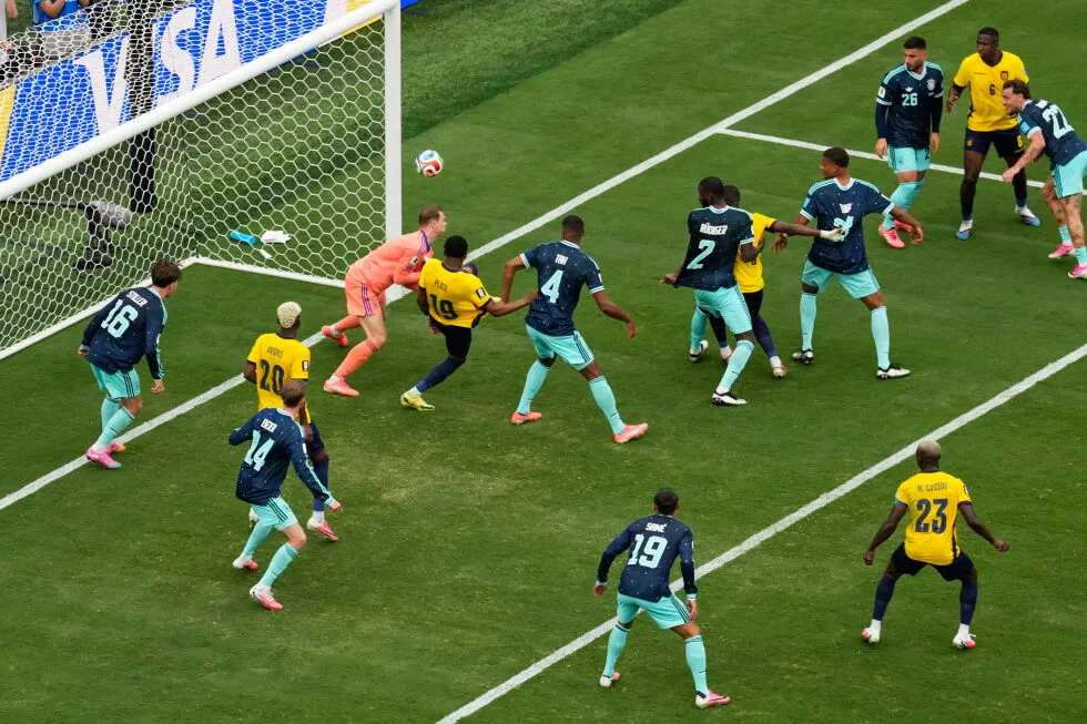 Ecuador advances to World Cup knockout rounds, beats Germany 2-1 on Plata’s 77th-minute goal