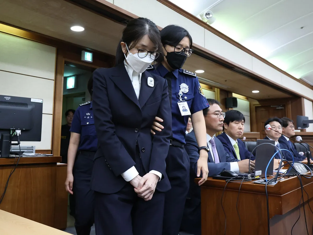 South Korean court jails former first lady for seven years in bribery case