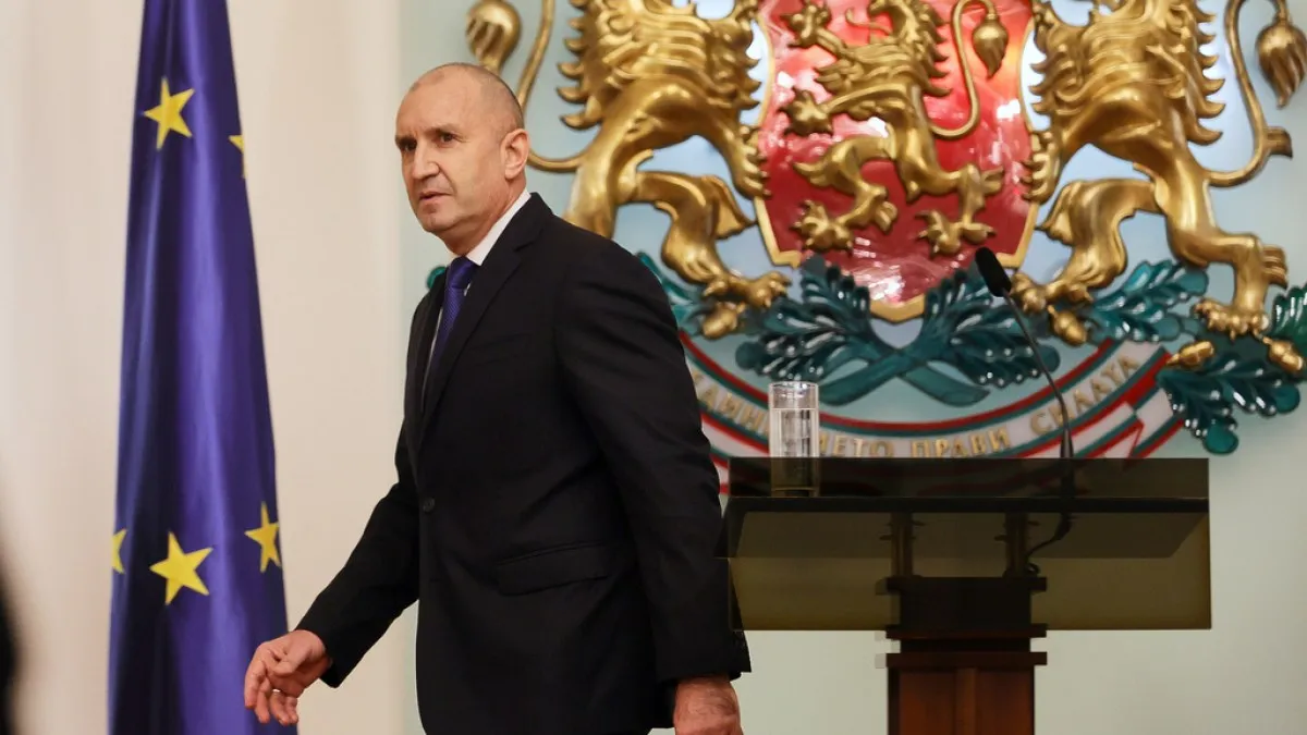 Bulgaria’s president says he is stepping down ahead of snap elections