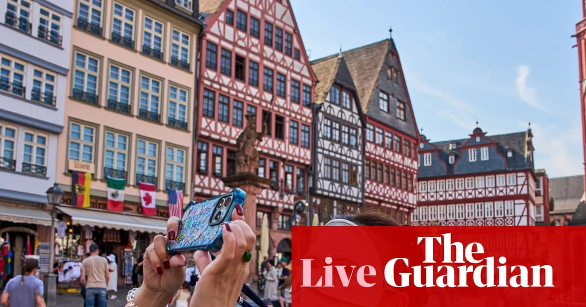 Europe heatwave live: Germany braced for temperatures ‘well over 40C’; extreme heat warnings for England
