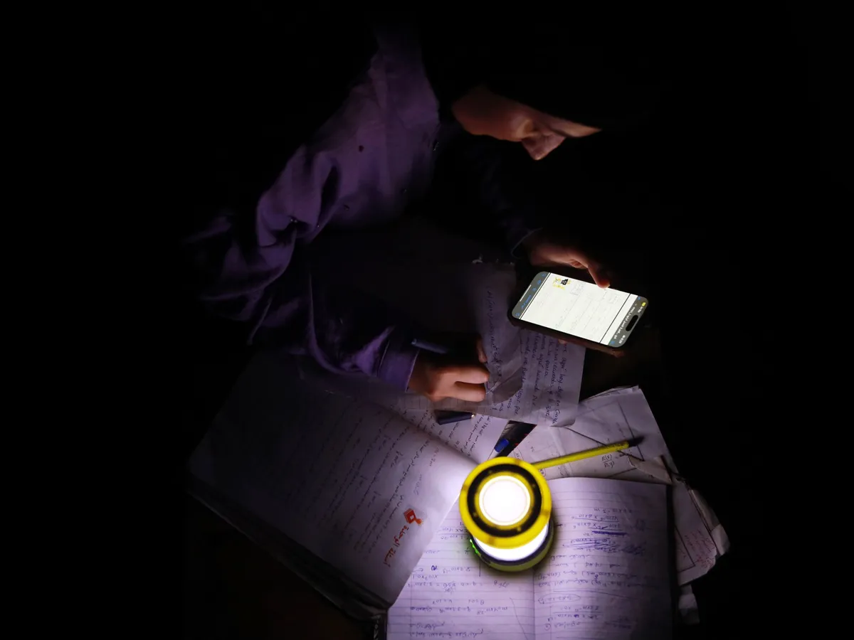 No school, living in a tent, but it’s exam time in Gaza