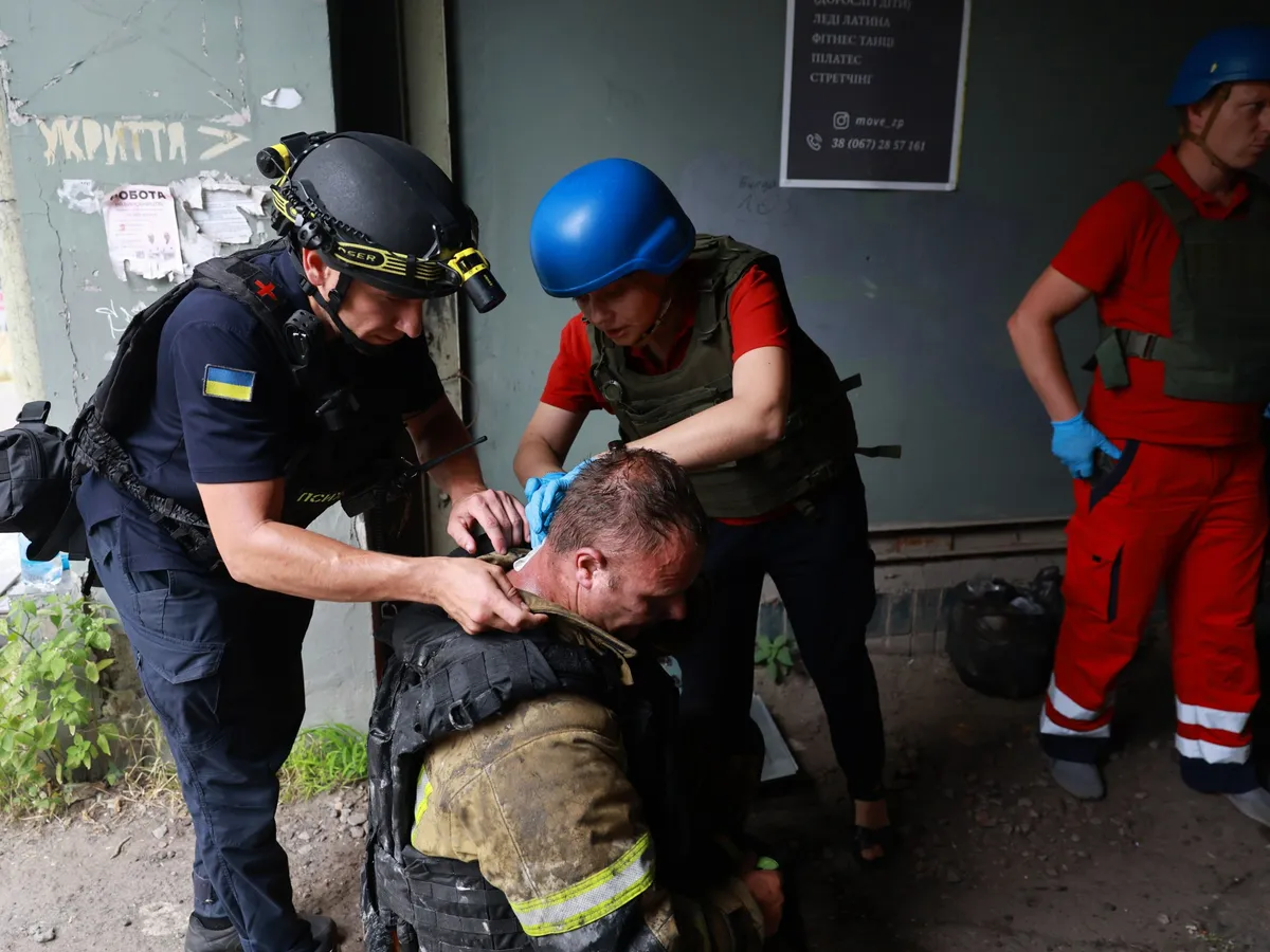 Three killed as Ukraine and Russia trade attacks overnight