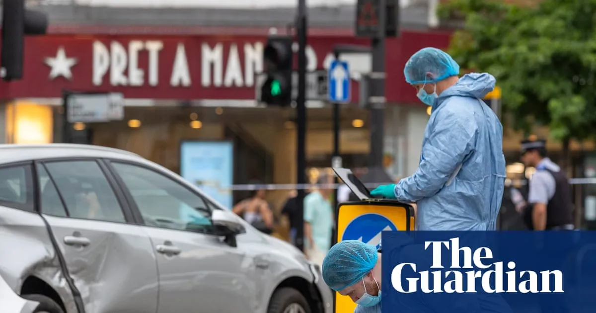 Man arrested on suspicion of attempted murder after vehicle hits pedestrians in London