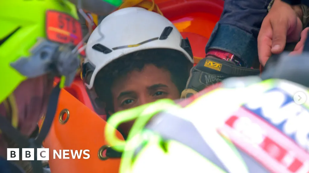 Two boys rescued from Venezuela earthquake rubble after days of being trapped