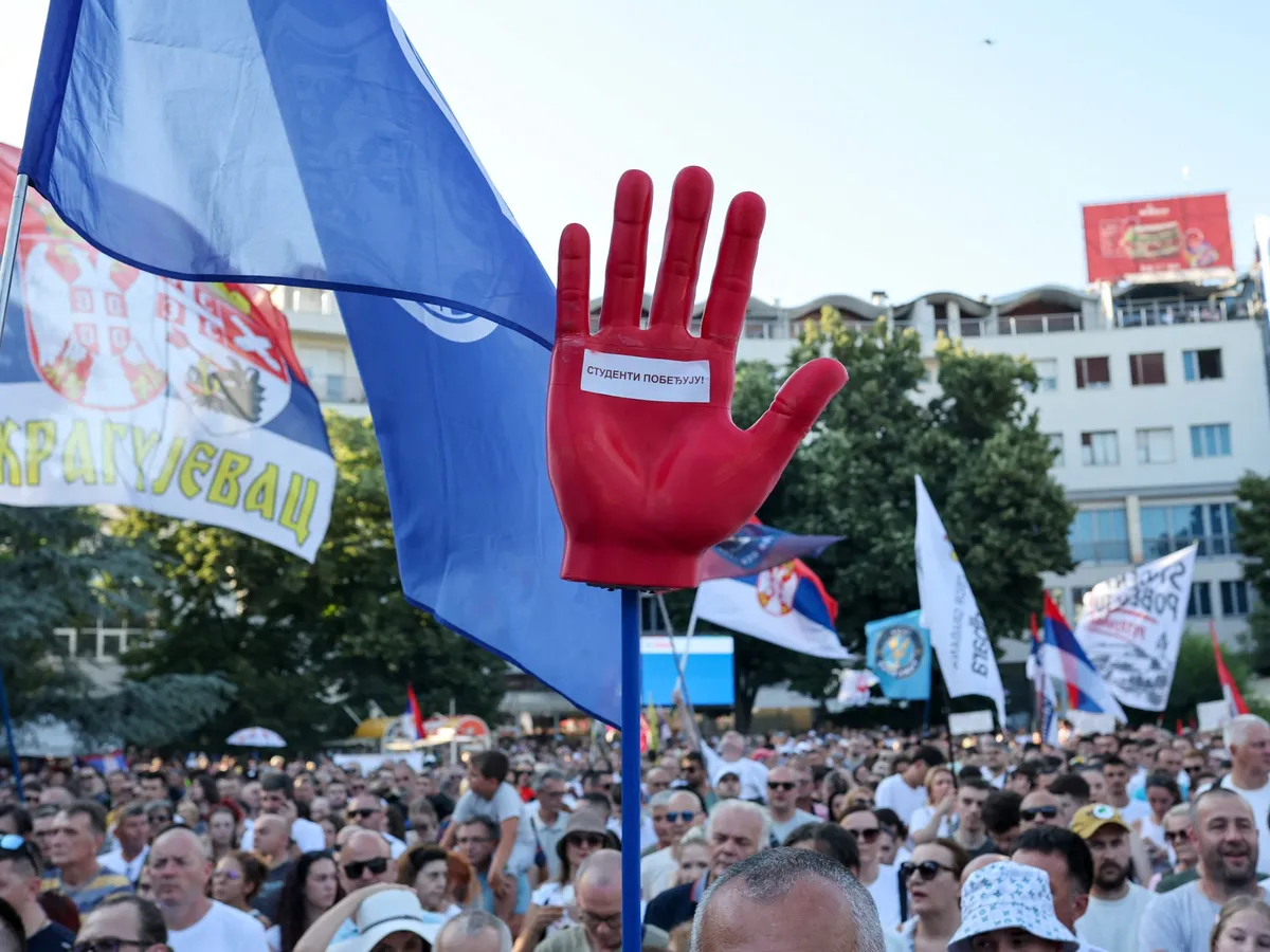 Serbia’s protesters press on even after Vucic promises to step aside