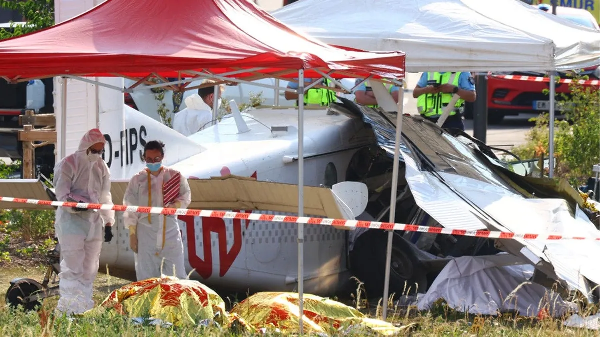 Families watch in horror as skydiving plane crashes in France, killing all 11 aboard