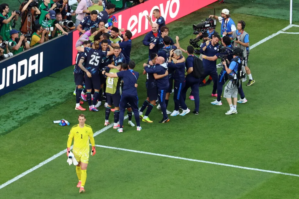 Paraguay upsets Germany on penalty kicks at World Cup after a 1-1 draw through extra time