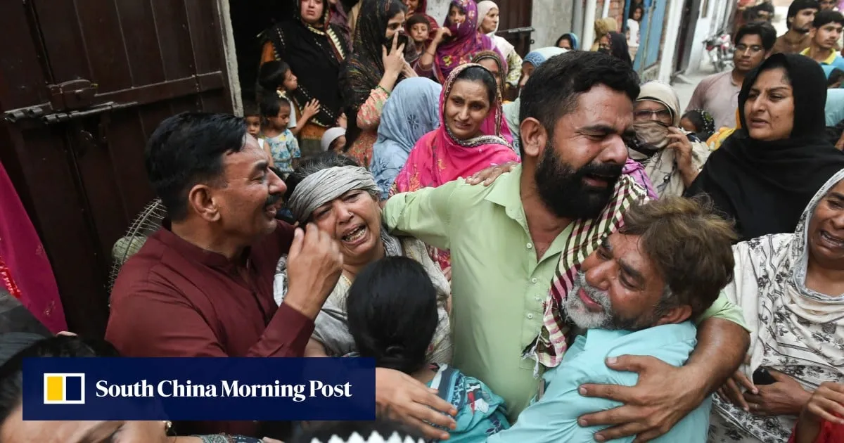 Roof collapse kills 14 children at tutoring centre in Pakistan’s Lahore, officials say
