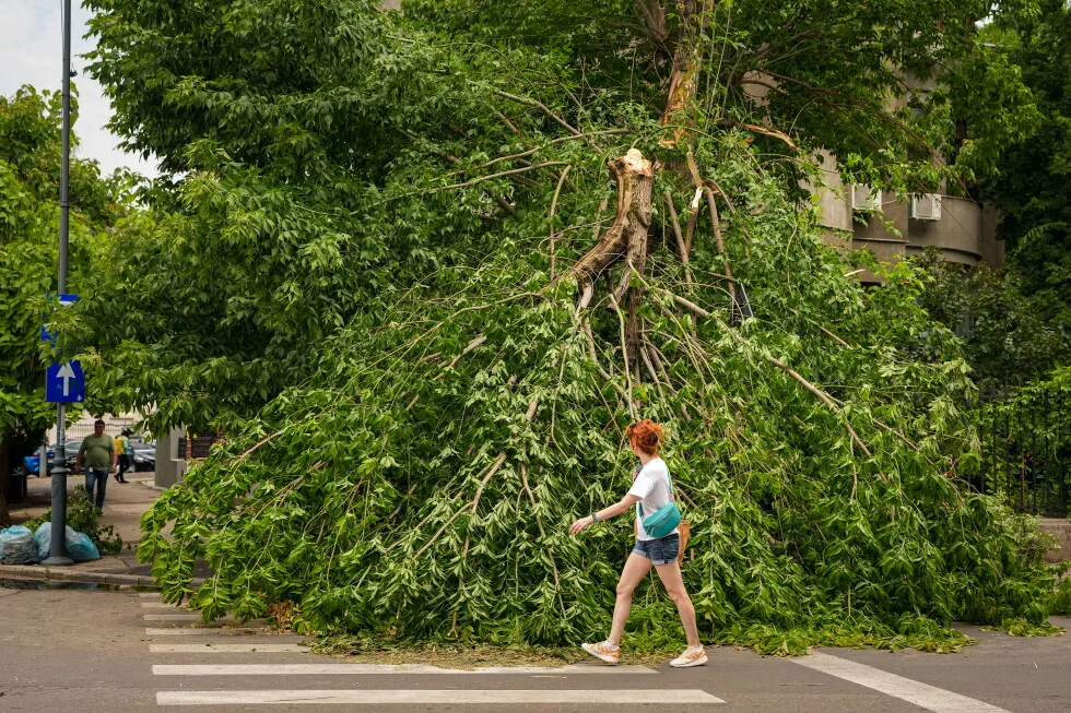 1 dead in Romania in a powerful storm after intense heatwave