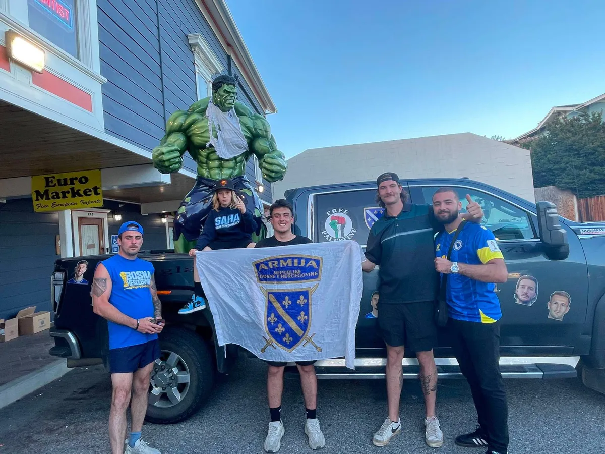 ‘We can relate’: Bosnia fans bring passion, Palestine support, to World Cup