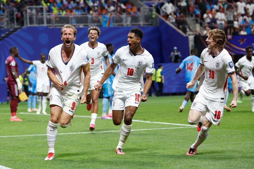 Congo leads England 1-0 at halftime in the round of 32 at the World Cup