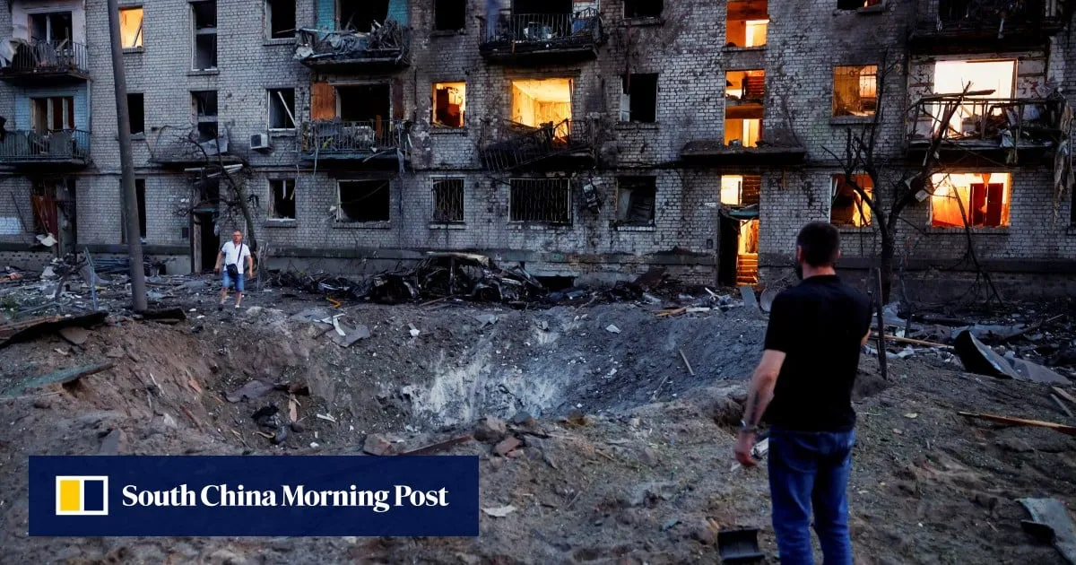 ‘Massive’ Russian missile and drone barrage pounds Ukraine capital