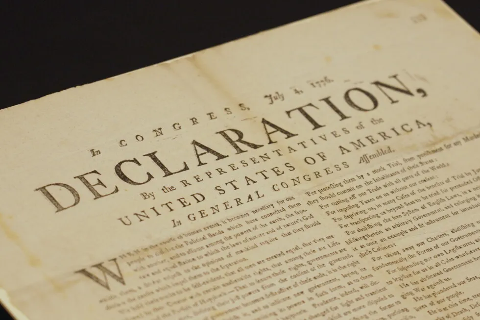 Rare copy of Declaration of Independence found by UK National Archives in papers of captured US ship