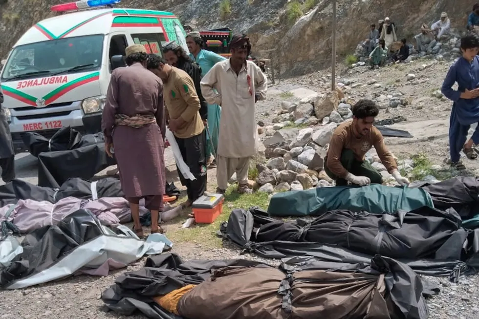 Overcrowded bus plunges into ravine in southwest Pakistan, killing 40 passengers and injuring 8