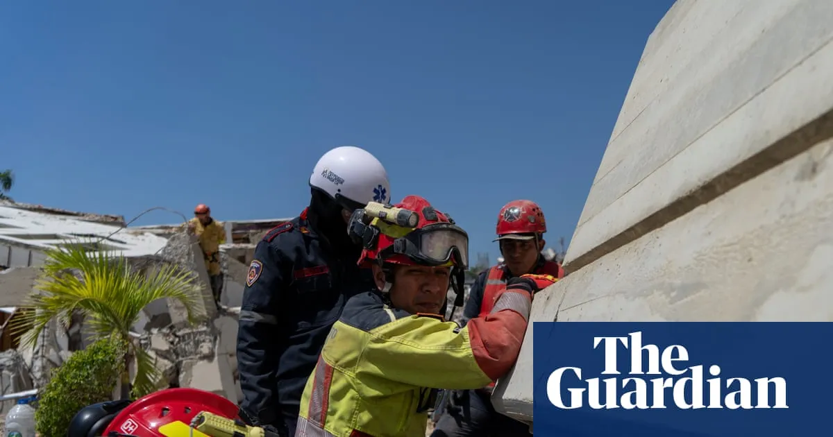 ‘I can only describe it as a war zone’: the rescuers navigating Venezuela’s post-quake hellscape