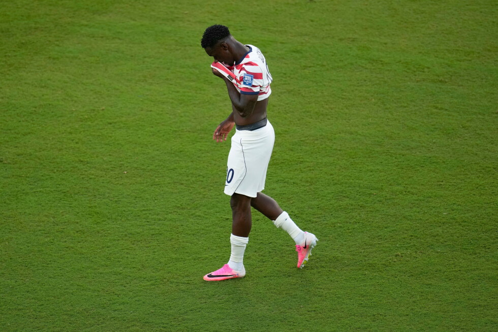 US striker Balogun says a yellow card, not red card, would have been ‘fair’ at the World Cup