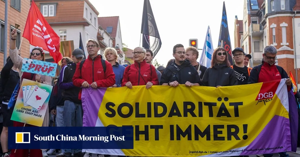 ‘We won’t tolerate this’: thousands in Germany protest against far-right AfD