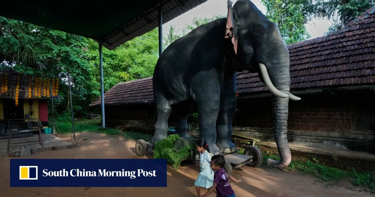 In some Indian temples, robotic elephants draw crowds and controversy