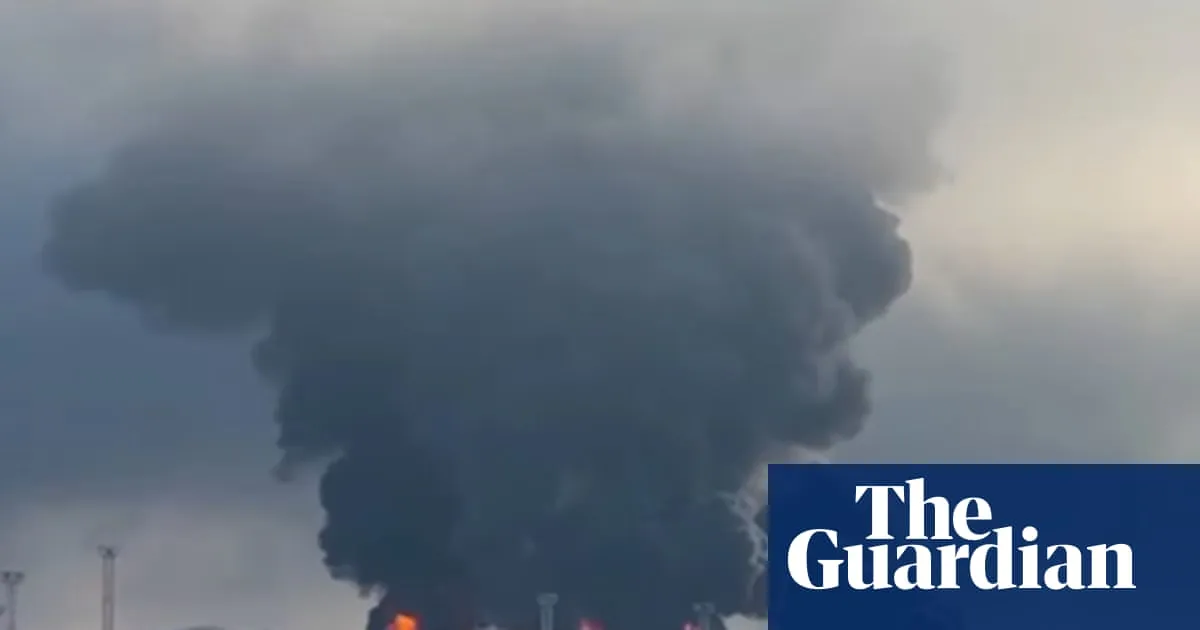 Ukrainian drones hit St Petersburg oil terminal and nearby port