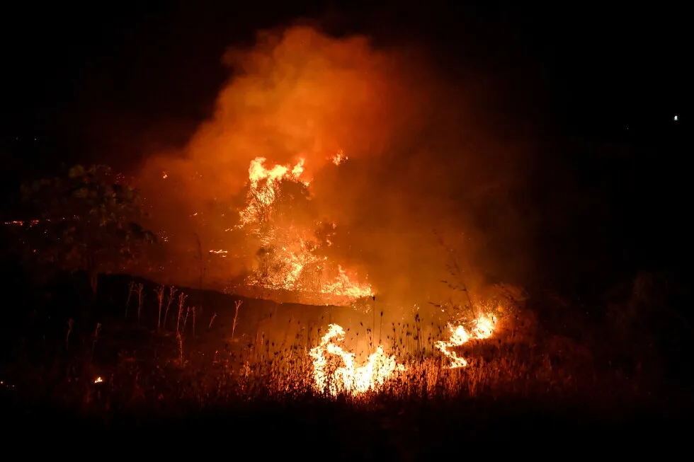 A fast-moving wildfire near Greece’s Thessaloniki sparks evacuations as smoke blankets suburbs