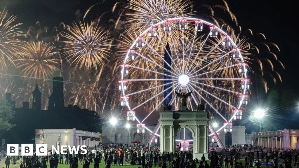 US marks its 250th birthday with fireworks, flyovers and extreme weather
