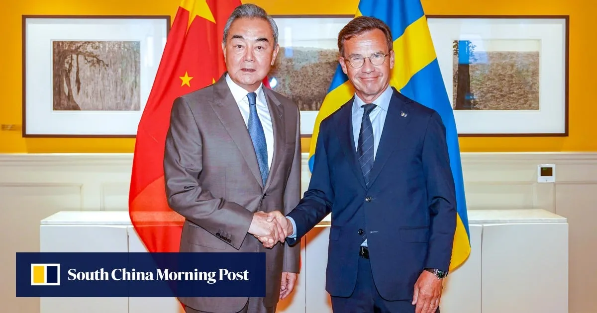 Chinese foreign minister calls on Sweden to help rebuild trust between the countries
