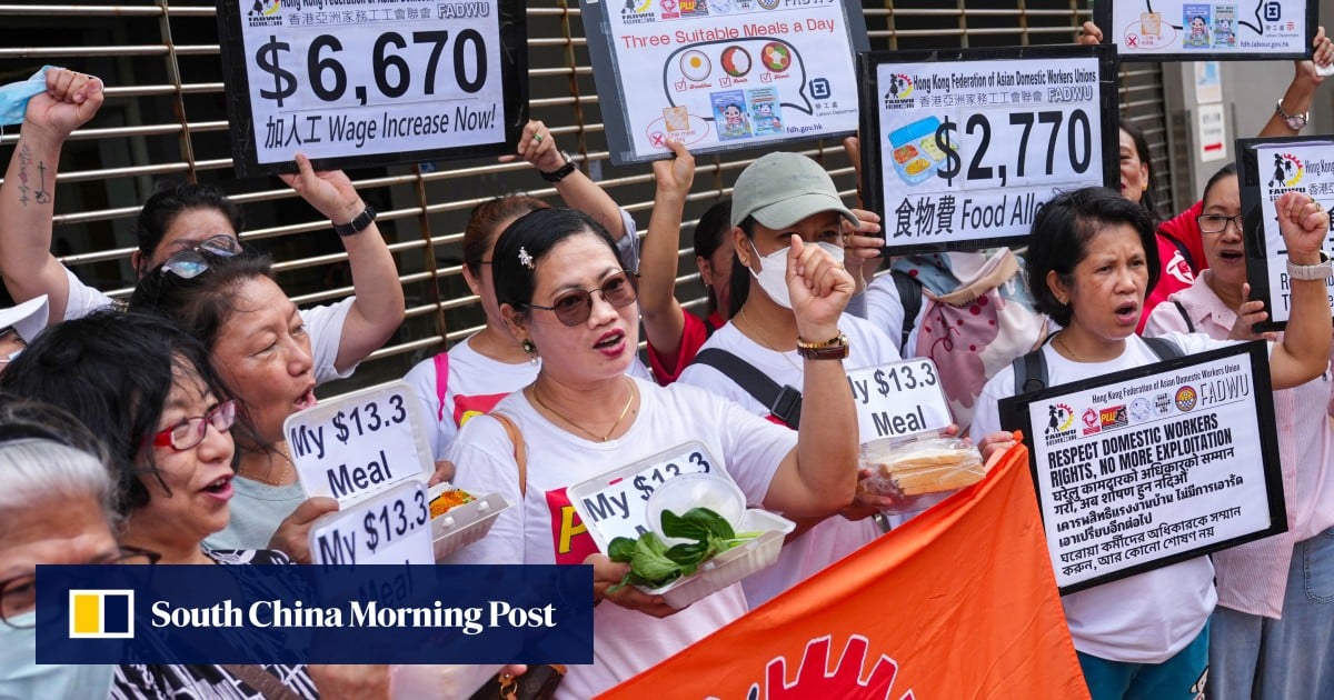 Helpers’ union calls for raising food allowance to HK$2,770, citing inflation