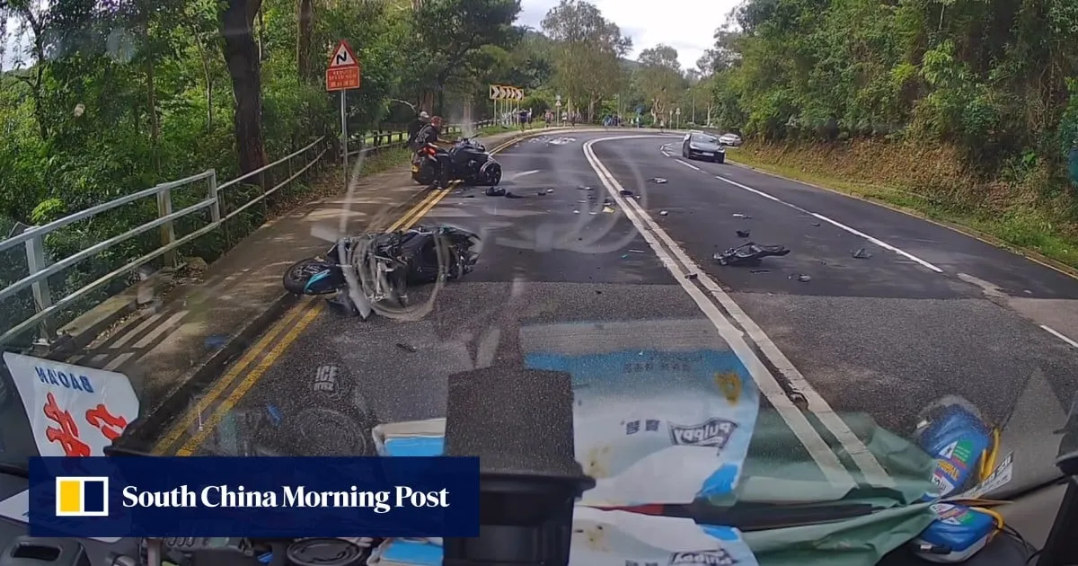 Motorcyclist dies after crashing head-on with tricycle in Hong Kong