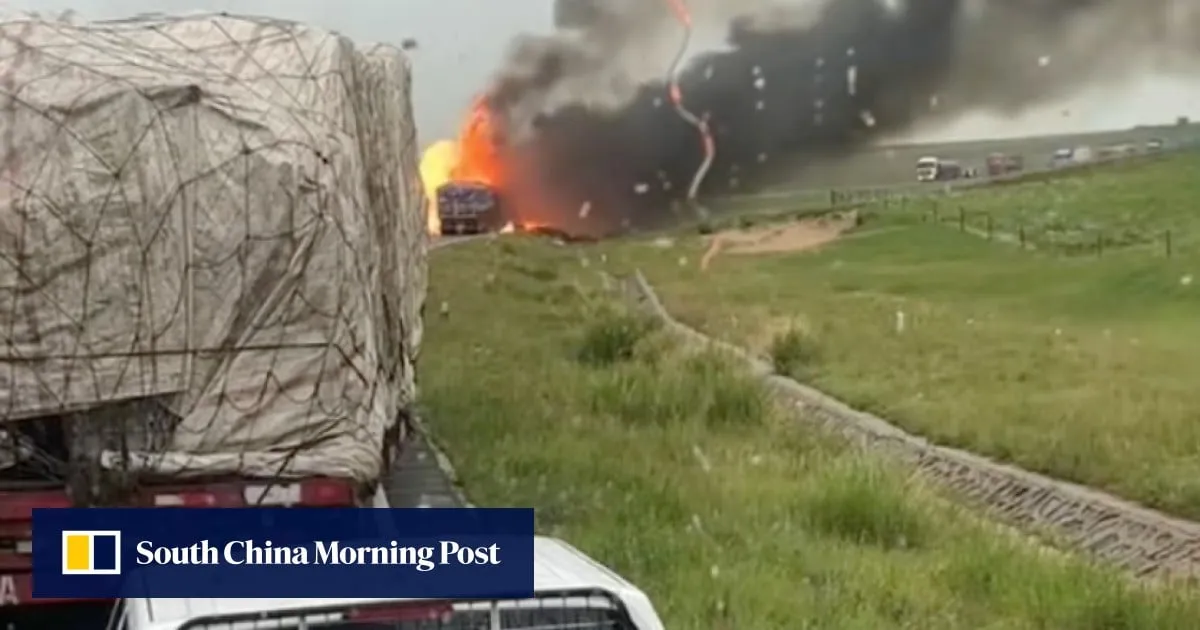 2 dead, 4 injured as northern China truck collision triggers huge chemical blast