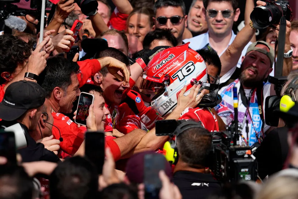 Leclerc ends wait for a win at British Grand Prix as F1 leader Antonelli hits more trouble