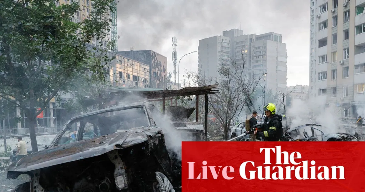Zelenskyy calls for ‘strong decisions’ at Nato summit after Russia kills 11 in overnight strikes on Kyiv – Europe live