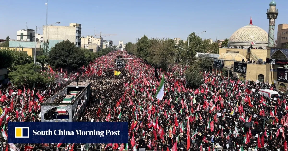 Crowds fill Tehran as funeral procession begins for Iran’s slain supreme leader Khamenei