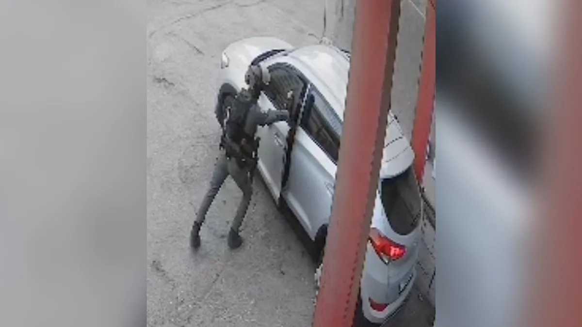 Moment Israeli soldier hurls stun grenade into Palestinians’ car