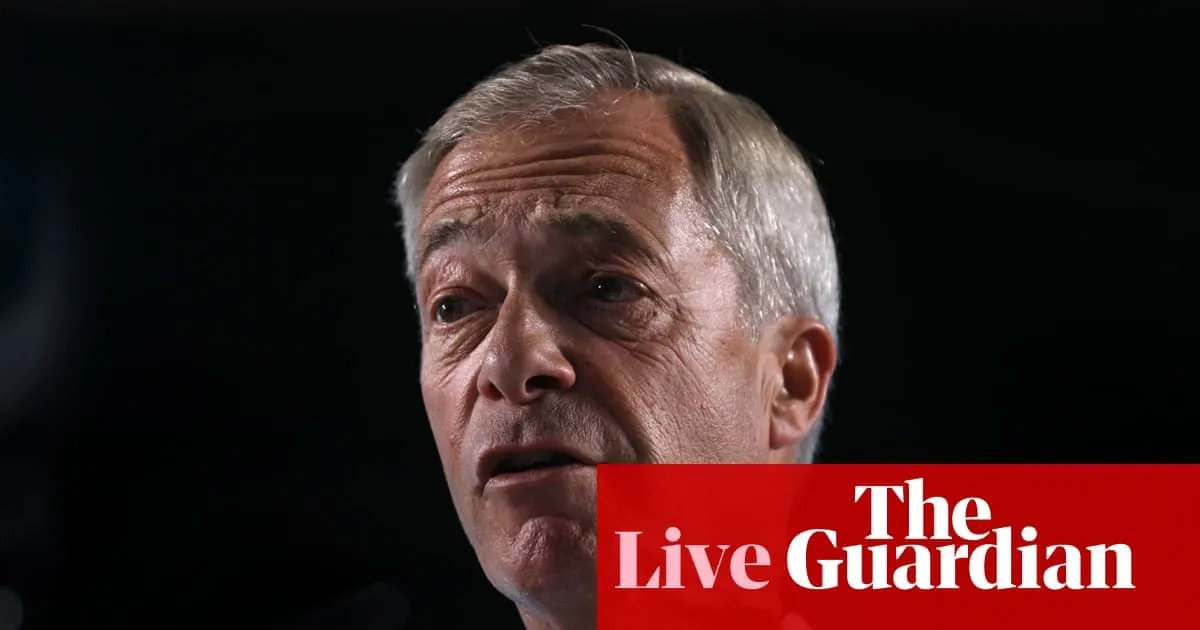 Farage warned attack against ‘establishment’ over unregistered gifts could lead to harsher punishment – UK politics live