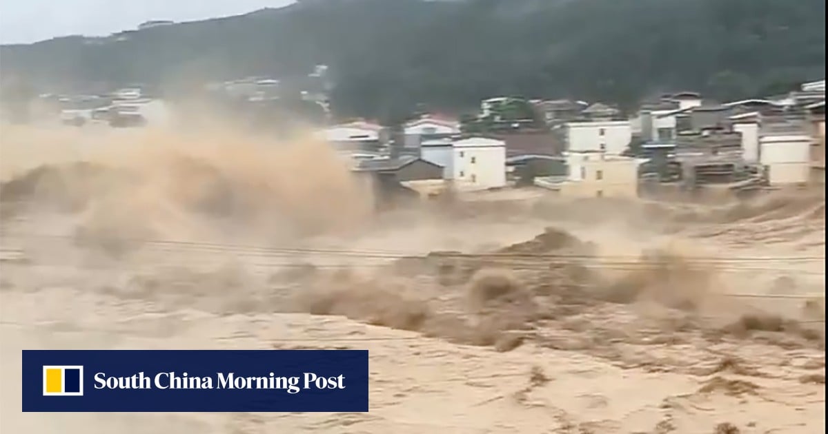 China dam collapse: hundreds evacuated after typhoon rains breach Guangxi reservoir