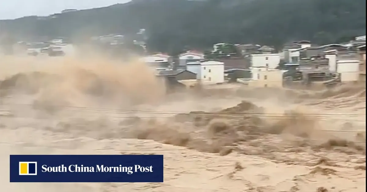China dam collapse: hundreds evacuated after typhoon rains breach Guangxi reservoir
