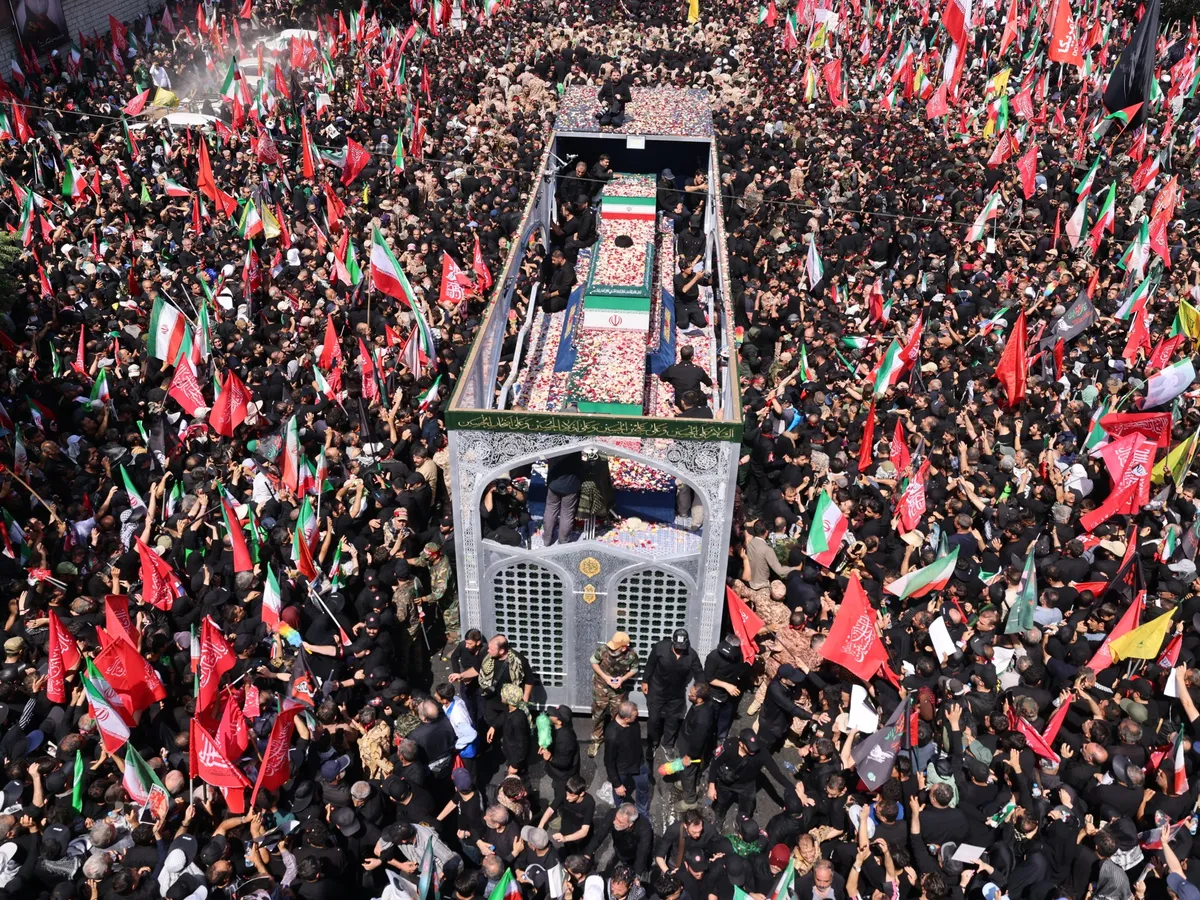 Huge crowd joins funeral procession for Iran’s Supreme Leader Khamenei