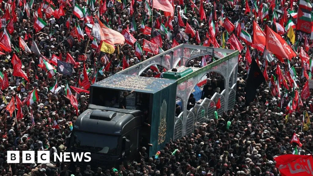 Huge crowds fill Tehran streets for Khamenei's funeral procession