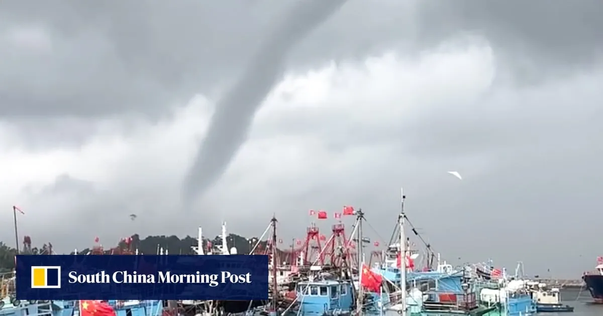 Hong Kong cancels red rainstorm signal after hour as suspected waterspout spotted
