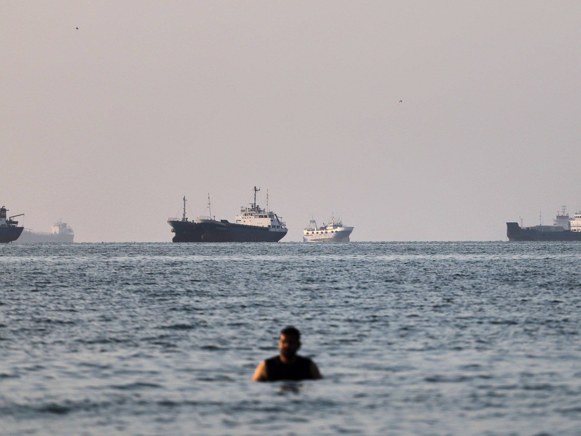 Tanker on fire in Strait of Hormuz after being hit by projectile off Oman