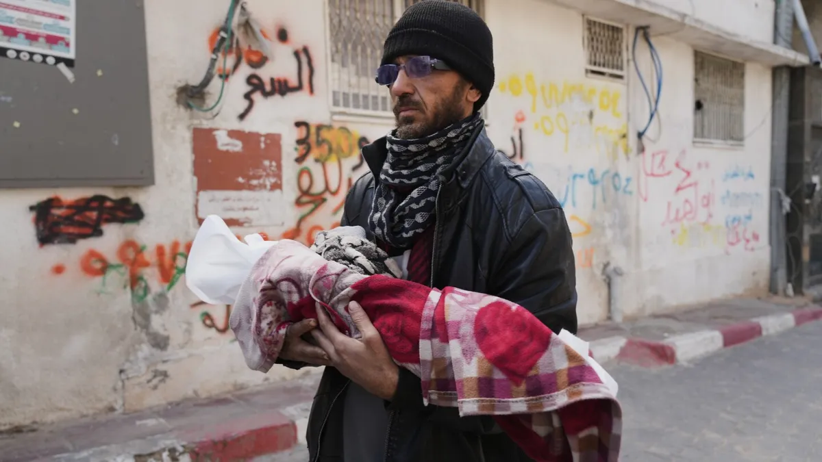 Baby dies from cold in Gaza as leaders meet to discuss Trump’s Board of Peace