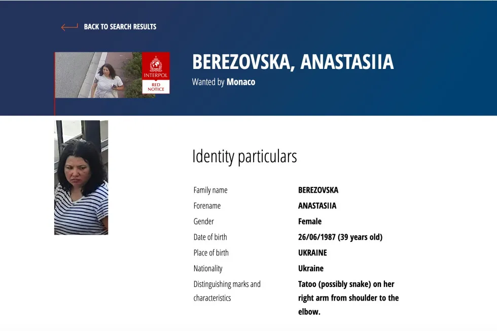 Ukraine’s security service says woman wanted in connection with a Monaco bombing is found dead