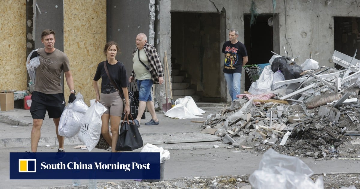 Barrage of explosions rocks Kyiv after Ukraine says drones attacked Russia ‘shadow fleet’