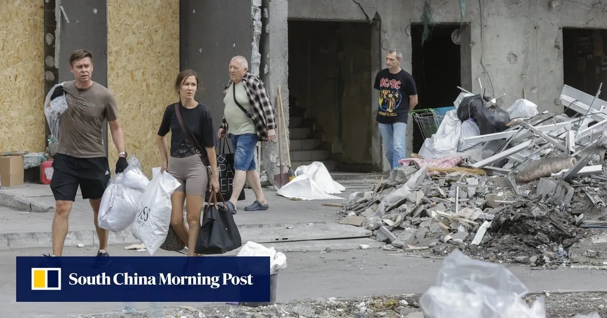 Barrage of explosions rocks Kyiv after Ukraine says drones attacked Russia ‘shadow fleet’