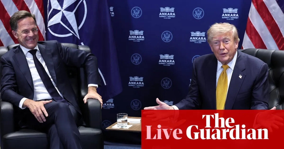 Nato leaders meet in Turkey for summit after Trump renews calls for US to take over Greenland – Europe live