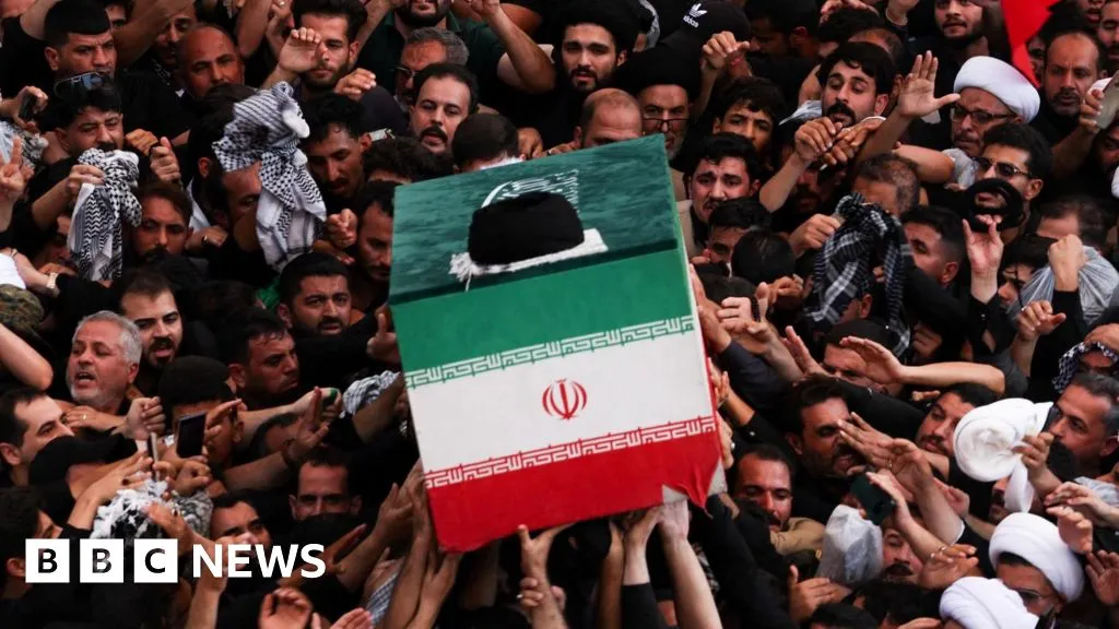 Khamenei's coffin carried through Shia shrines as ceremonies held in Iraq