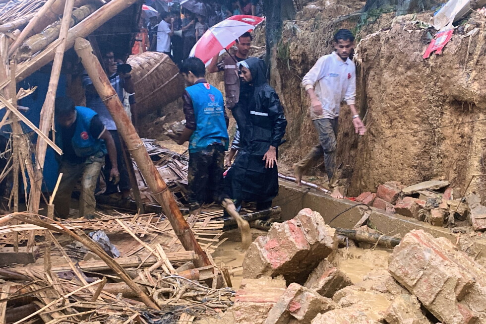Bangladesh relocates refugees after landslide kills at least 5 children