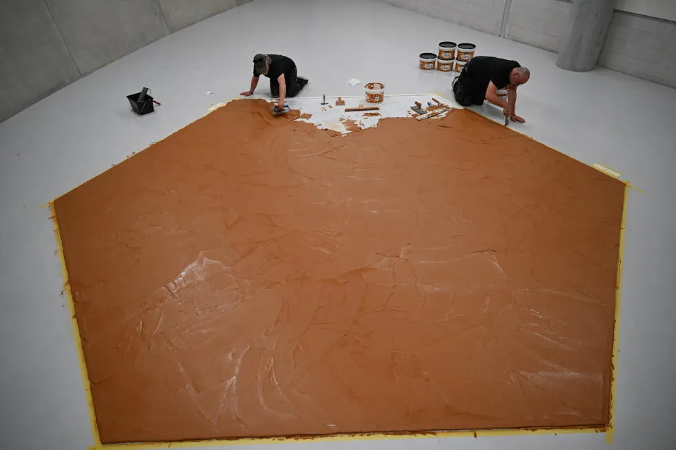 Peanut butter floor returns to Dutch museum as tribute to late artist