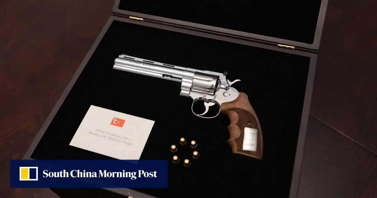 Turkish president’s ‘unusual’ gift to Nato leaders: 1 revolver, 6 bullets