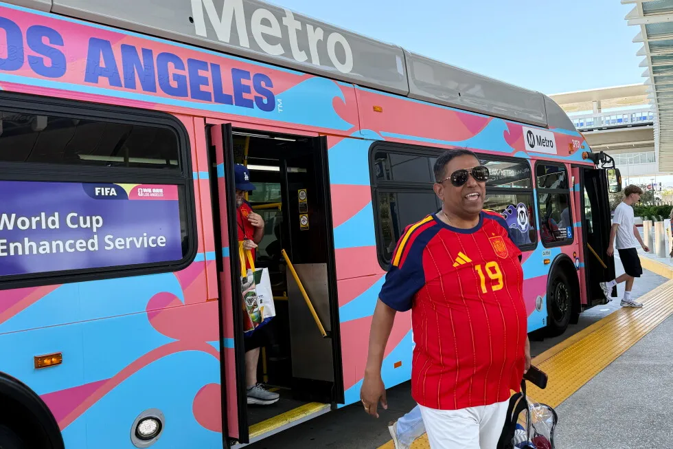 LA uses World Cup to show off upgraded public transit and test plans to hold car-free Olympics